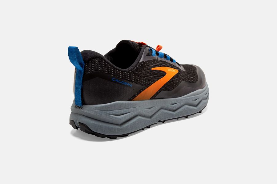 Brooks Caldera 5 Trail Loopschoenen Heren - Zwart/Oranje - 782153GOB